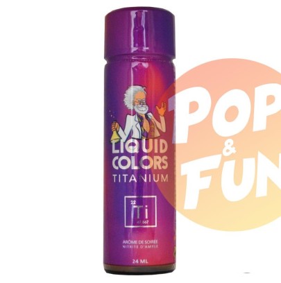 Acheter Poppers Liquid Colors Titanium Amyle 24ml