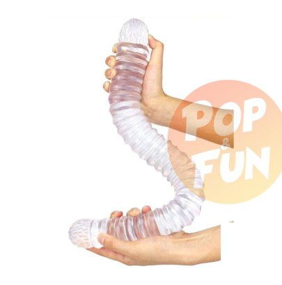Gode Big Tortos 55cm x 5.5cm Transparent