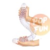 Gode Big Tortos 55cm x 5.5cm Transparent