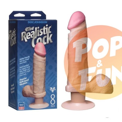 Acheter Vibromasseur à Ventouse The Realistic Cock - 20 cm
