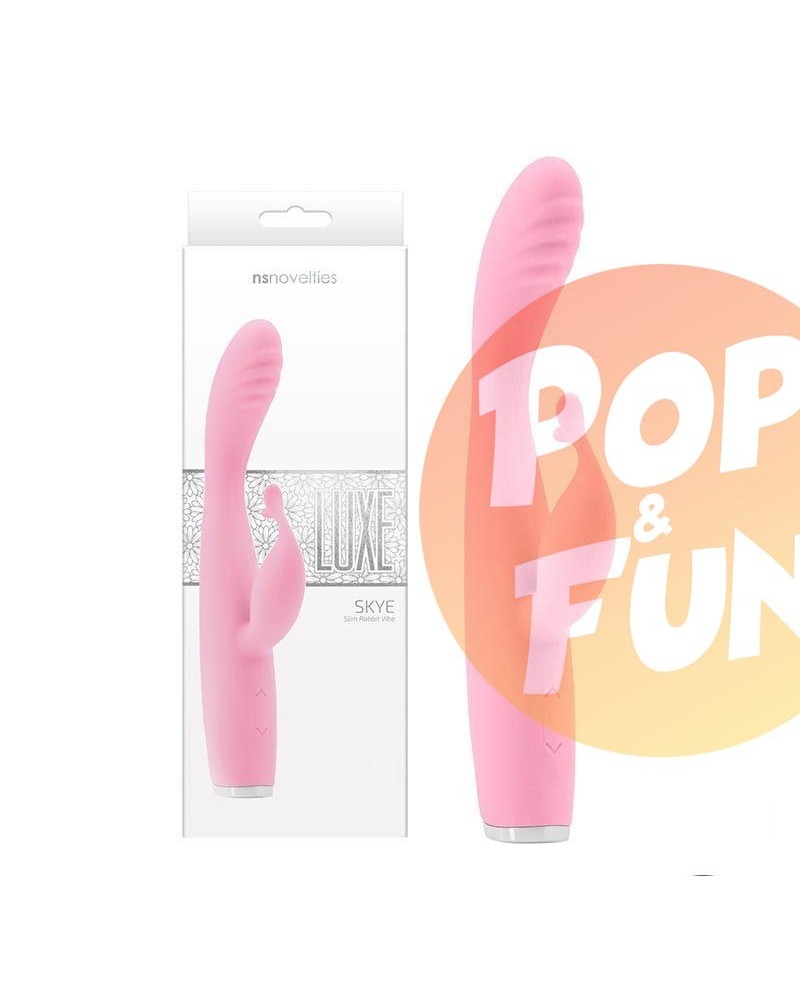 Acheter Vibromasseur Rabbit Fin USB Luxe Skye Rose