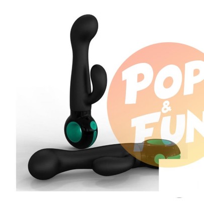 Acheter Vibromasseur Rabbit Nambi noir 2 moteurs - 7 vitesses