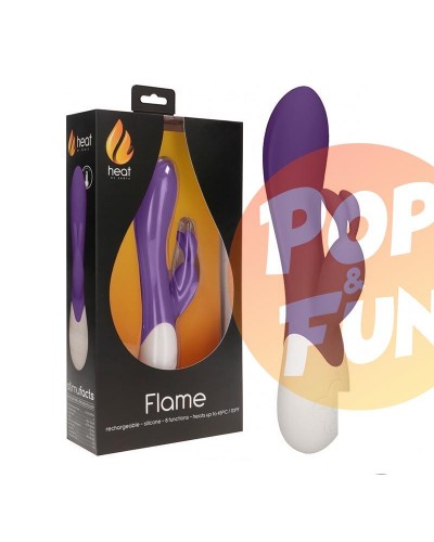 Acheter Vibromasseur Rechargeable Chauffant Flame Pourpre