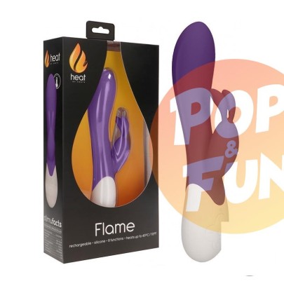 Acheter Vibromasseur Rechargeable Chauffant Flame Pourpre