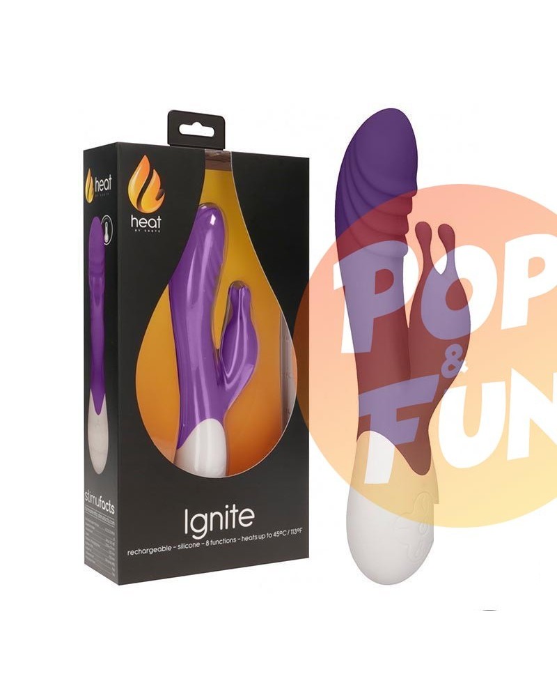 Acheter Vibromasseur Rechargeable Chauffant Ignite Pourpre