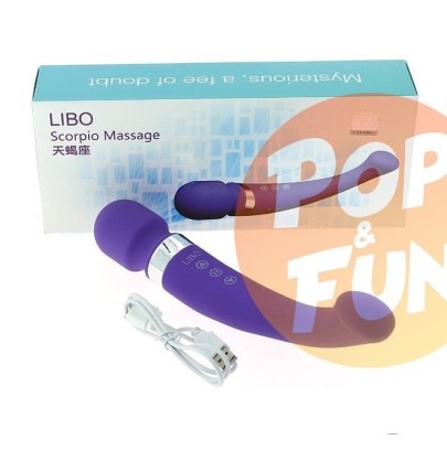 Acheter Vibromasseur rechargeable en silicone Duo mauve - 26 cm