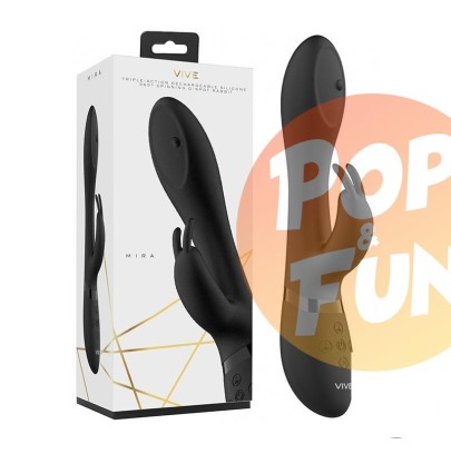 Acheter Vibromasseur USB Triple Fonction Mira Noir