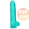 Gode Crystal RealRock 21 x 5.5cm Vert