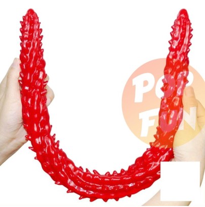 Gode long Barded 60 x 4cm Rouge