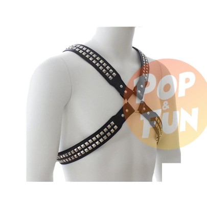Harnais homme Studs Steel Chest