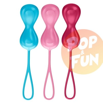Kit de 3 boules de geisha - 3.4 cm Satisfyer