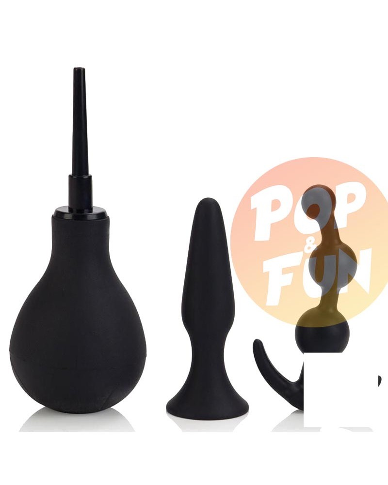 Kit Explorer Plairi Anal - Poire de lavement + plugs