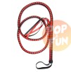 Long fouet Whip Duo 190cm Noir et Rouge