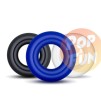 Lot 3 cockrings souples Noir Bleu Blanc