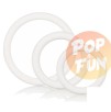 Lot de 3 cockrings souples Blanc