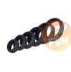 Lot de 6 cockrings Silicone Hyperion Noir