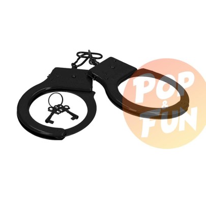 Paire de menottes en métal Cuffs On Noires