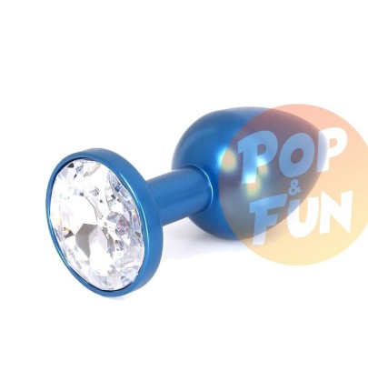 Plug bijou en Alu Gem Light 6 x 2.8 cm Bleu