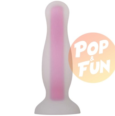 Plug luminescent Luminous Small 9 x 2.8 cm Clear