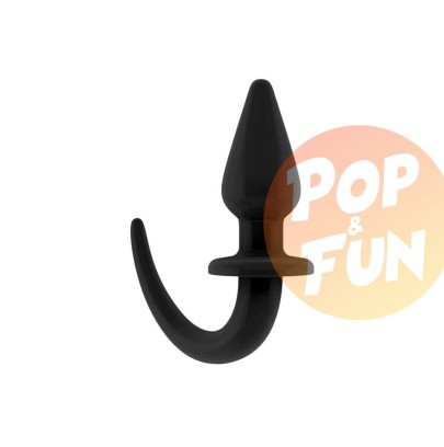 Plug Queue de chien Puppy Plug 9 x 4cm Noir