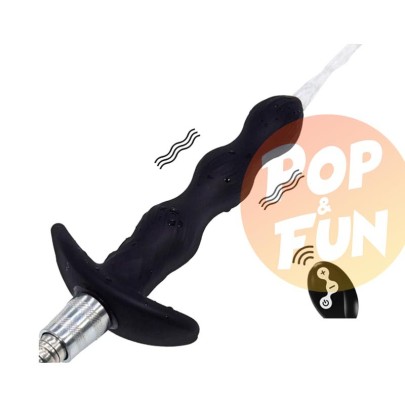 Plug vibrant de lavement Auto-Spray 14.5 x 3cm