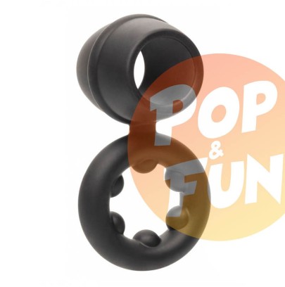 Ballstretcher Silicone Magnum Alpha Noir sur Pop and Fun - Sextoys et poppers