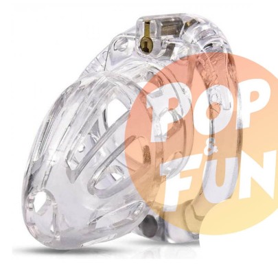 Cage de chasteté Beam 6 x 3cm Transparente sur Pop and Fun - Sextoys et poppers