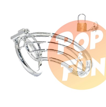 Cage de Chastete en métal Grille 12 x 3.5cm sur Pop and Fun - Sextoys et poppers