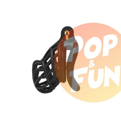 Cage de chasteté Keima 7.5 x 3.6cm Noir sur Pop and Fun - Sextoys et poppers