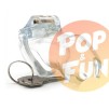 Cage de chasteté Lock Up 9.4 x 3.2cm Transparente