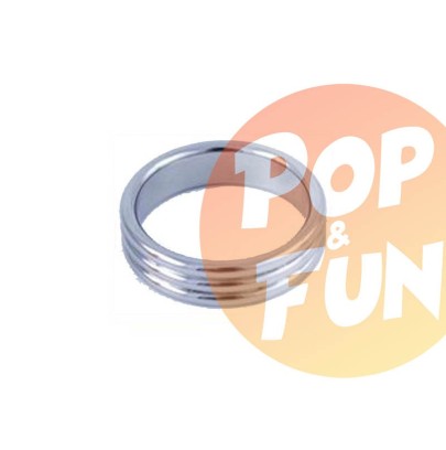 Cockring Metal 3 Times 50mm sur Pop and Fun - Sextoys et poppers