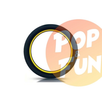 Cockring silicone Beast Ring 36mm Noir-Jaune sur Pop and Fun - Sextoys et poppers