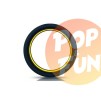 Cockring silicone Beast Ring 36mm Noir-Jaune