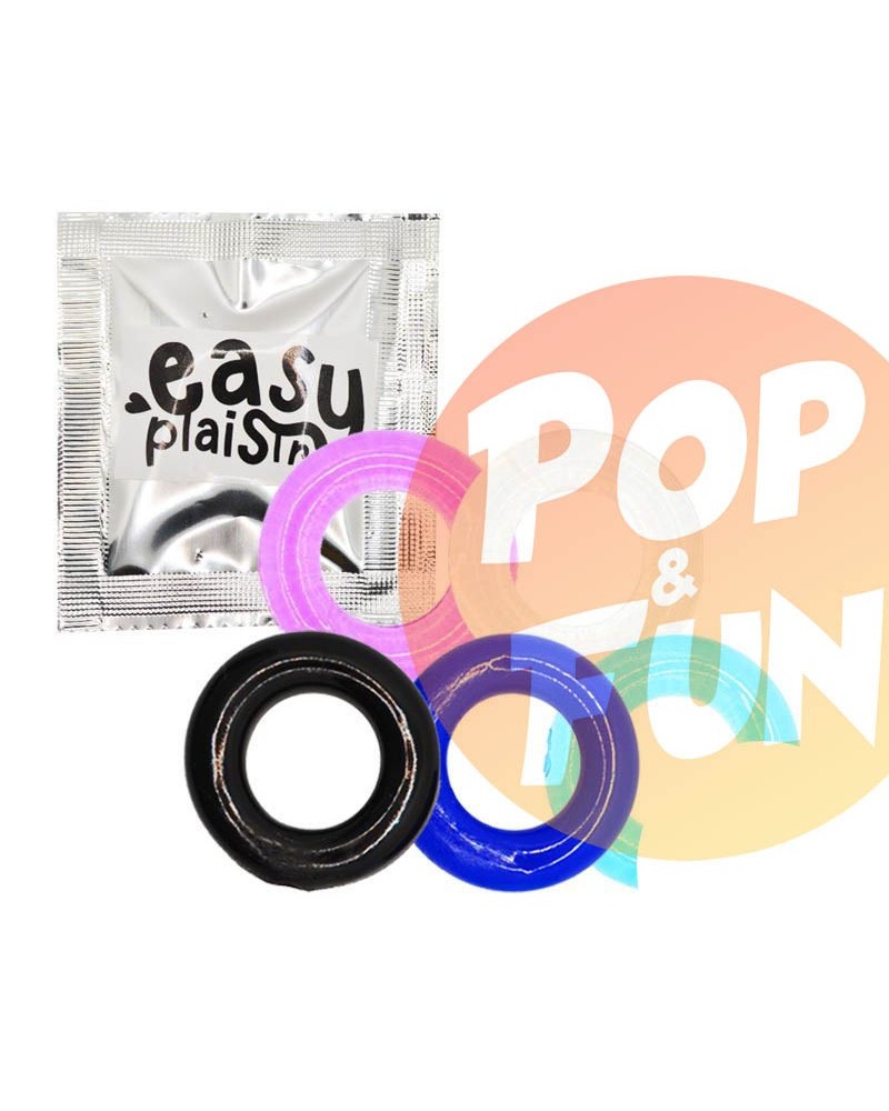 Cockring Souple Extensible EasyPlaisir - coloris aléatoire sur Pop and Fun - Sextoys et poppers