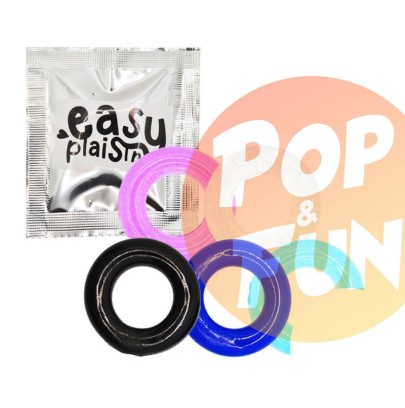 Cockring Souple Extensible EasyPlaisir - coloris aléatoire sur Pop and Fun - Sextoys et poppers