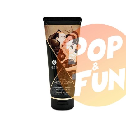Créme de massage Comestible CHOCOLAT Enivrant - 200ml sur Pop and Fun - Sextoys et poppers