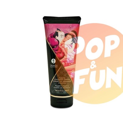 Créme de massage Comestible Emotion FRAMBOISE - 200ml sur Pop and Fun - Sextoys et poppers
