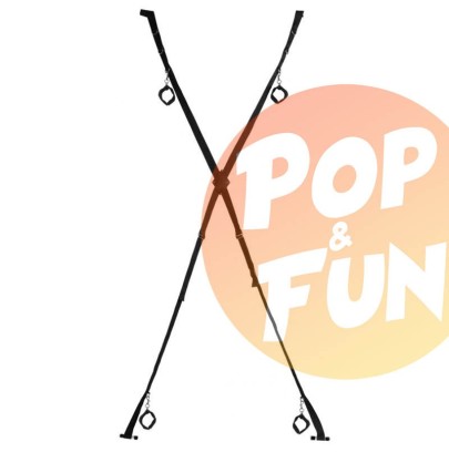 Croix de bondage pour porte Blackcross Noire sur Pop and Fun - Sextoys et poppers