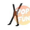 Croix de Saint André BDSM - Noir sur Pop and Fun - Sextoys et poppers
