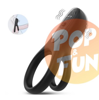 Double Cockring Vibrant Rooster 30mm sur Pop and Fun - Sextoys et poppers