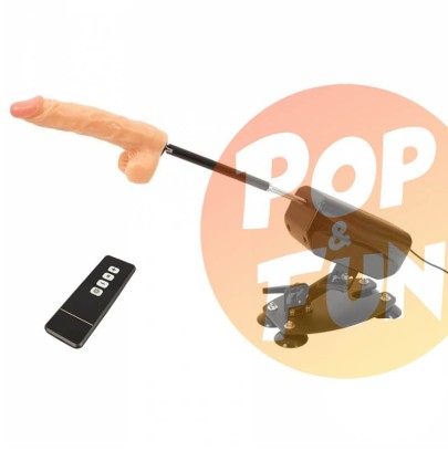 Fuck Machine télécommandée The Banger (Godes+Masturbateur) sur Pop and Fun - Sextoys et poppers