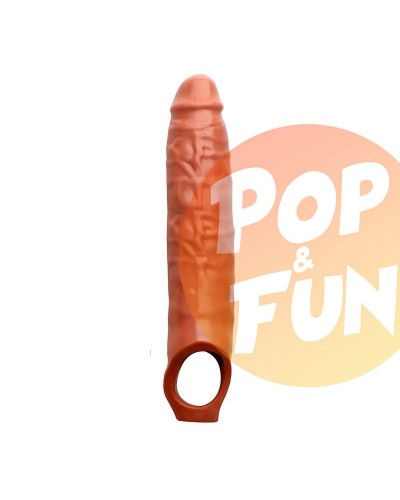 Gaine de pénis Prolong 22 x 5cm Marron sur Pop and Fun - Sextoys et poppers