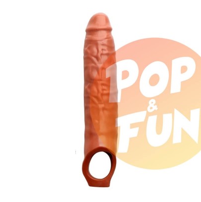 Gaine de pénis Prolong 22 x 5cm Marron sur Pop and Fun - Sextoys et poppers