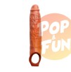 Gaine de pénis Prolong 22 x 5cm Marron sur Pop and Fun - Sextoys et poppers