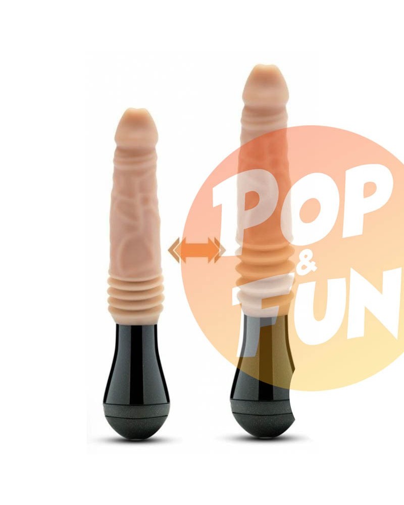 Gode à poussée rotatif Dr Knight 13 x 3.8cm sur Pop and Fun - Sextoys et poppers