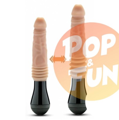 Gode à poussée rotatif Dr Knight 13 x 3.8cm sur Pop and Fun - Sextoys et poppers