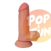 Gode avec testicules - 15x5 cm sur Pop and Fun - Sextoys et poppers