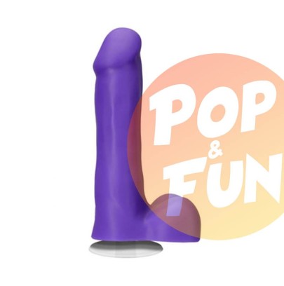 Gode avec testicules 16x3cm & adaptateur Vac-U-Lock - American Pop sur Pop and Fun - Sextoys et poppers