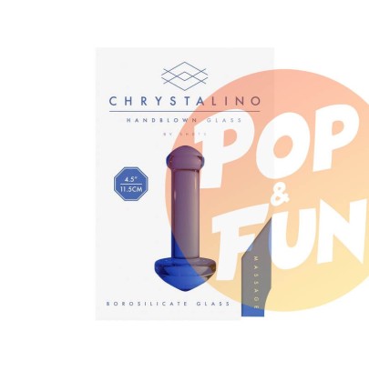 Gode en verre Massage 11.6x5 sur Pop and Fun - Sextoys et poppers