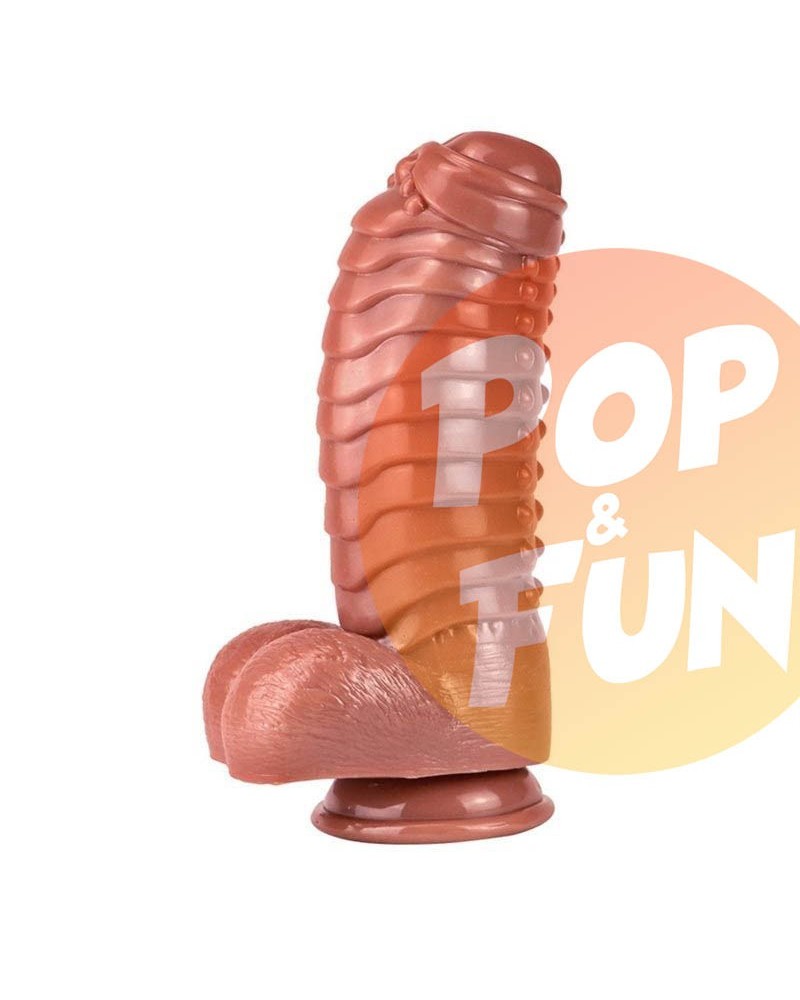 Gode Monster Carapace 22 x 10cm Marron sur Pop and Fun - Sextoys et poppers